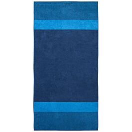 200cm Dyckhoff Saunatuch 100 x blau Two-Tone-Stripe